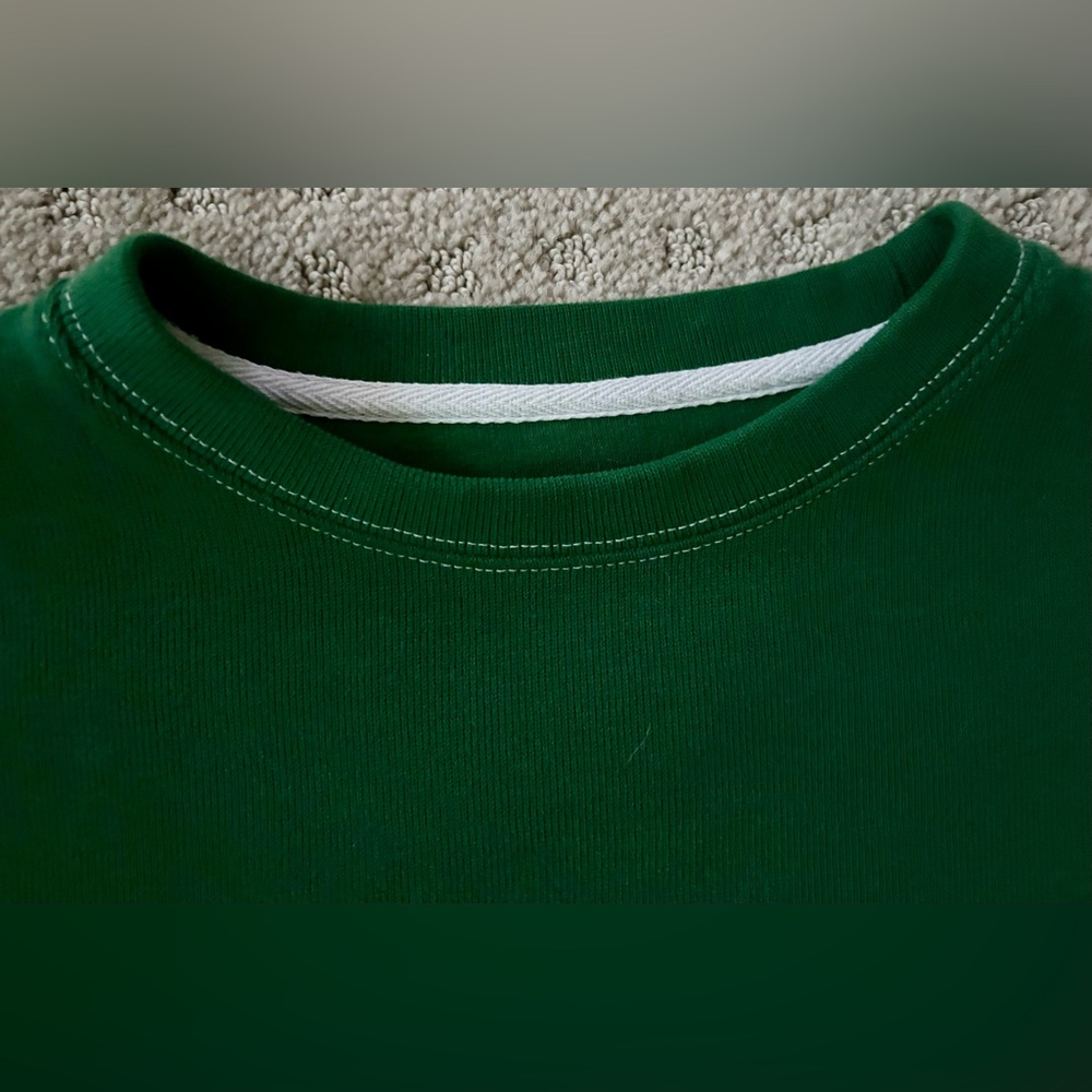 ALO Yoga Green Logo Crewneck Sweatshirt - Picture 3 of 5